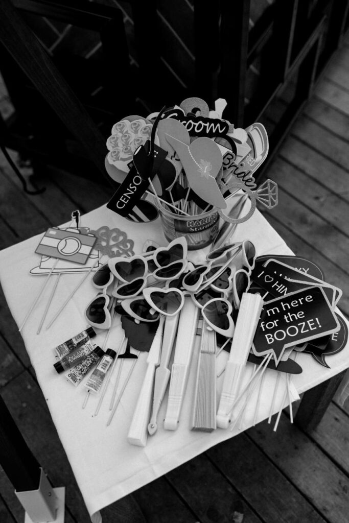 Photobooth props door weddingplanner geregeld